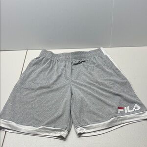 Fila Kids Gray and White Shorts